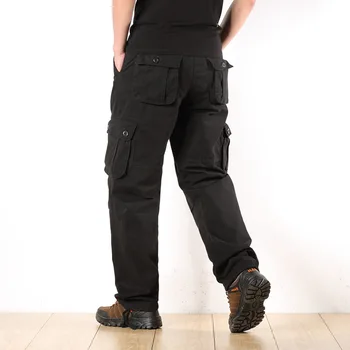 Casual Cargo Püksid Meestele Sõjaväelist Taktikaline Treening Pikad Püksid Puuvilla Outwear Väljas Vabaaja Mitme Tasku Kottis Püksid