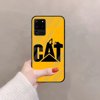 Caterpillar CAT Ekskavaator Telefon Karastatud Klaasi Puhul Kate Samsung Galaxy S Märkus 8 9 10 20 21 FE E Pluss Uitra Etui Must Etui