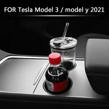 Center Console topsihoidja Sisesta jaoks Tesla Model 3 Y 2021 Auto Interjööri Aksessuaarid Auto Hoidmine Tarvikud