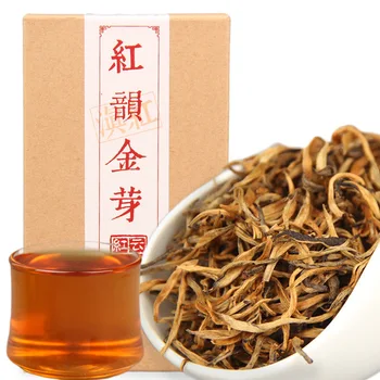 China Cha Dianhong Gold Bud Red Rhyme Jin Ya Black Natural Tea 70g/box
