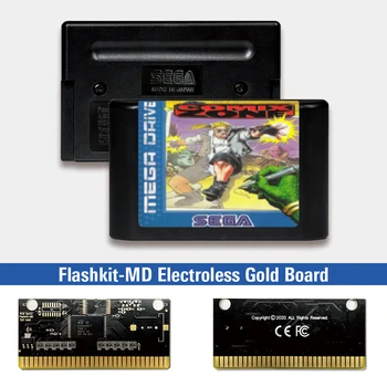 Comix Zone - EUR Silt Flashkit MD Electroless Kuld PCB-Kaardi jaoks Sega Genesis Megadrive Video Mängu Konsool