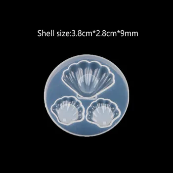 Conch Shell Kuju DIY Crystal Epoksüvaik Hallituse Silikoon Valamise Vormid Käsitöö jaoks Hallitusseened Vaiguga Casting Käsitöö Tegemine