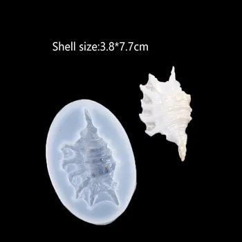Conch Shell Kuju DIY Crystal Epoksüvaik Hallituse Silikoon Valamise Vormid Käsitöö jaoks Hallitusseened Vaiguga Casting Käsitöö Tegemine