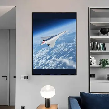 Concorde Maa Kumerus Lõuend Seina Maali Kunst Pildi Printida Plakat Home Decor Köök ja Söögituba