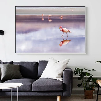 Conisi Põhjamaade Loomade Seina Art Lõuend Maali Flamingo dekoratiivkalad Ninasarviku-Estambid ja-Plakati Home Decor Magamistoaga