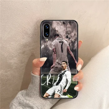 Cool Ronaldo Jalgpalli superstaar Telefoni Puhul Huawei Honor 6 7 8 9 10 10i 20 C X Lite Pro Play must silikoon veekindel 36125