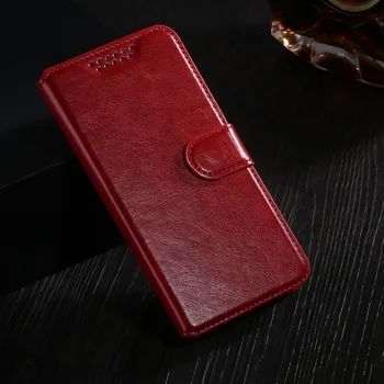 Coque Flip Case For Leagoo T8S Nahast Rahakott ja Telefoni Kott Juhul Naha Jalg Disain + Kaardi Omanik tagakaas
