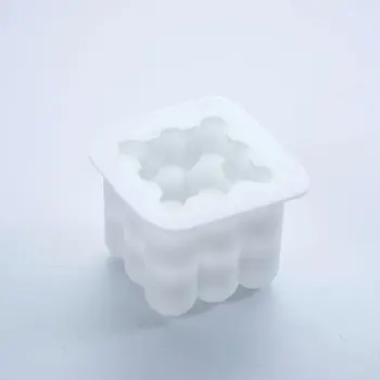 Creative 3d Väljakul Palli Cube Mousse Käsitsi valmistatud Seep Silikoon Hallituse DIY Seep Silikoon Hallituse Krohv Küünal Hallituse Ice Mold Kook Decors