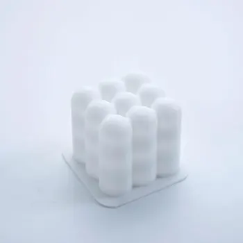 Creative 3d Väljakul Palli Cube Mousse Käsitsi valmistatud Seep Silikoon Hallituse DIY Seep Silikoon Hallituse Krohv Küünal Hallituse Ice Mold Kook Decors