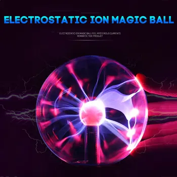 Crystal Ball Magic Plasma Ball Light Elektrilised Lamp Öösel Tuli 4 5 6 8 Toll Tabel Tuled Kera Jõulud Lapsed Kingitus Klaasist Lamp 96174