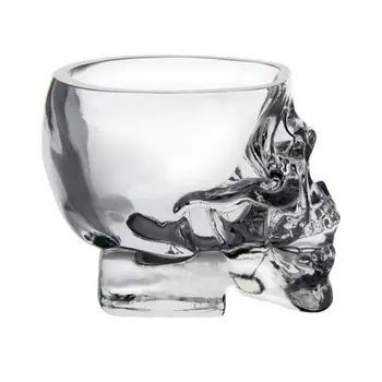 Crystal Skull Pea Cup Shot Klaas Cup Vein Viski Viin Läbipaistev Kodus Joomine Kingitus Cup 190691