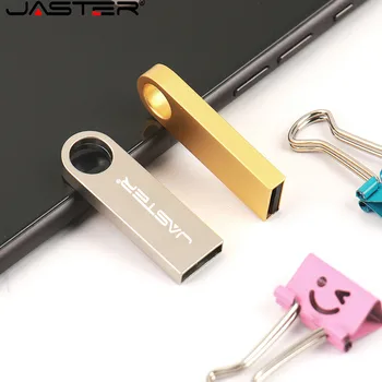 Custom LOGO Metallist USB 2.0 Flash Drive 4G 8G 16G 32G 64GB 128GB Kingitused Pen Drives Reaalne Võimsus Memory Stick Hulgi-U Disk
