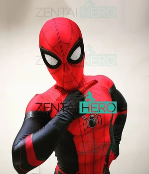 Custom Made Täiskasvanud, Kodust Kaugele Super Kangelane Cosplay Kostüüm 3D Trükitud Zentai Spider Bodysuit Halloween