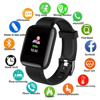 D13 Smart Kellad 116 Pluss Südame Löögisageduse Vaadata Smart Käepaela Sport Kellad Smart Bänd Veekindel Smartwatch Android