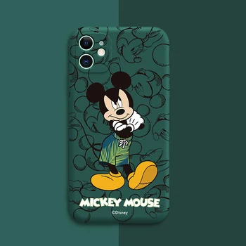 DISNEY 2021 Minnie Mickey Silikoonist Case for IPhone 12 12Pro iPhone11Pro Max iPhone 7 8 X XS Ametlik Vedel Räni Täielik Kate 72902