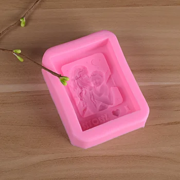 DIY 3D Ema Beebi Ingel Silikoon Fondant Kook Teenetemärgi Hallituse Käsitsi valmistatud Seep Hallituse Candy Puding Muffin Vormid emadepäeva Kingitused