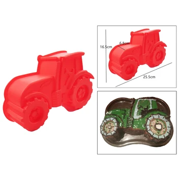 DIY 3D Traktori Silikoon Küpsetamine Hallitusseened Hallitusseened Küpsetamine Kausikestes söögi Paindlik 186180