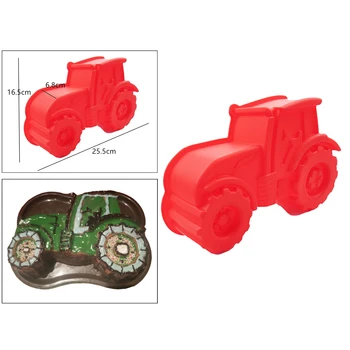 DIY 3D Traktori Silikoon Küpsetamine Hallitusseened Hallitusseened Küpsetamine Kausikestes söögi Paindlik