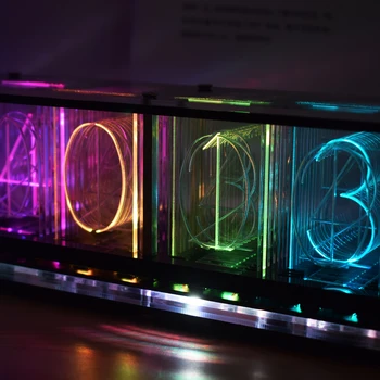 DIY 6-Kohaline Elektrooniline LED Helendav Retro Helendab Analoog Nixie Tube Clock Kit Muusika Spektri Kuvamine 2952