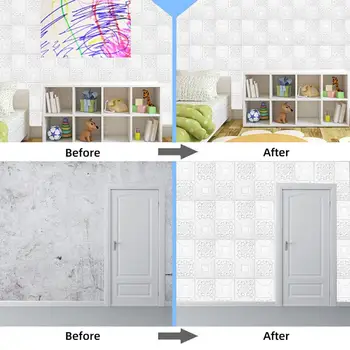 DIY Liim 3D Telliskivi Seina Kleebised Tapeet Decor Eco-sõbralik Pehme Isekleepuv TV Seinad Diivan Taust elutuba