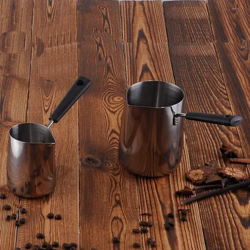 DIY Pikk Käepide Vaha sulatusahi Espresso Aurutatud Kann Latte Piim Le Kannu Vaha Sulatada Poti Metallist Toroid Kruusi Kohvi Vahendid