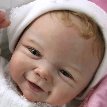 DIY Tühi Uuestisündinud Baby Doll Komplekt, 20 tolline Naeratus Vivienne Värvimata Lõpetamata Nukk Osad Beebi Lõpetamata Vinüül Komplekt 78059