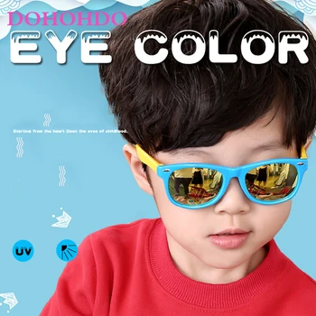 DOHOHDO Lapsed Päikeseprillid Poisid Tüdrukud Baby Infant 2021 Mood Polariseeritud päikeseprillid UV400, Prillid Lapse Tooni Gafas Oculos De Sol
