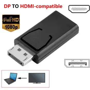 DP-HDMI-ühilduv Adapter DisplayPort HDMI-ühilduvate Mees Naine Converter Cable Adapter, Video, Audio Pistik