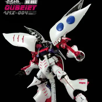 DRAGON_MOMOKO Mudel 1/144 HG Valge Cabernet AMX-004 Qubeley Saada Bracket eriefektid Gundam Tegevus Joonis Kaunistused Kids Mänguasi