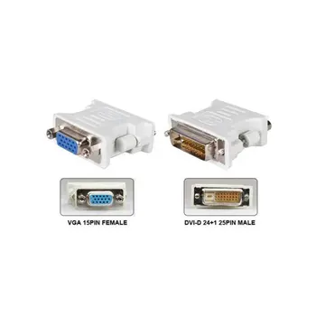 DVI-D Male To VGA Female Pistikupesa Adapter Konverter VGA-DVI/24+5 Pin Male to VGA Female Adapter Converter