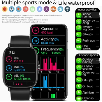 DW11 2021 Smart Watch Full Touch Screen tervisespordi Vaadata Veekindel BT Kõned Südame Löögisageduse Android ja ios smartwatch Mehed Naised 117874