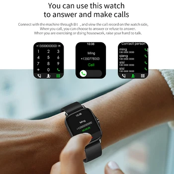 DW11 2021 Smart Watch Full Touch Screen tervisespordi Vaadata Veekindel BT Kõned Südame Löögisageduse Android ja ios smartwatch Mehed Naised