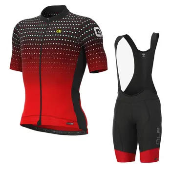 Daamid meeskond töötab spordirõivad, jalgrattasõit dressipluus suvel hingav rattasõidu särk uus punane riided jalgrattapüksid