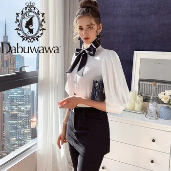 Dabuwawa Elegantne Naiste Pluus Särgid, Vabaaja Office Lady kikilips Pluusid Särk Tahke Tööd Kandma Blusas Mujer Tops DO1AST027