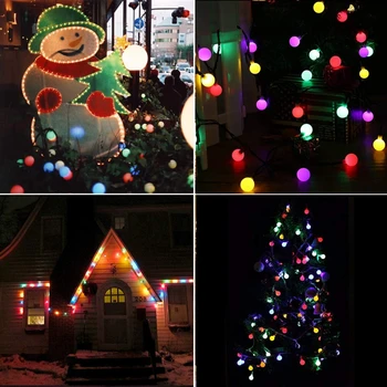 Dekoratiivne LED-Pall String Tuled Pulm Haldjas Kerge Jõulud Väljas Sise-10M 5M Vanik Puhkus Pool Aia Kaunistamiseks