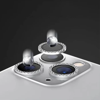 Diamond Kaamera Objektiiv Protector For iPhone 12 Pro Max 12 Mini Kaamera Metallist Rõngas Klaas iPhone 11 12pro max 12pro kaitsekork 62148