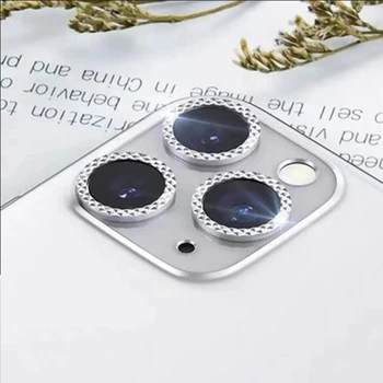 Diamond Kaamera Objektiiv Protector For iPhone 12 Pro Max 12 Mini Kaamera Metallist Rõngas Klaas iPhone 11 12pro max 12pro kaitsekork