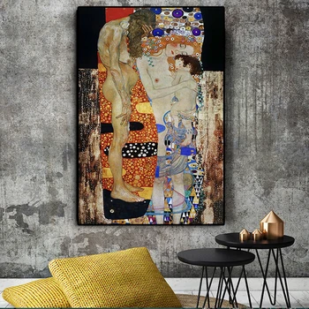 Diamond Maali Täis Ruut/ring Tikandid Gustav Klimt Kolm Vanuses naiste Pilte, Kive Home Decor WG1931 90979