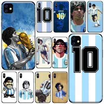 Diego Armando Maradona Argentina Telefon Case for iPhone 11 12 pro XS MAX 8 7 6 6S Pluss X 5S SE 2020 XR shell kate funda