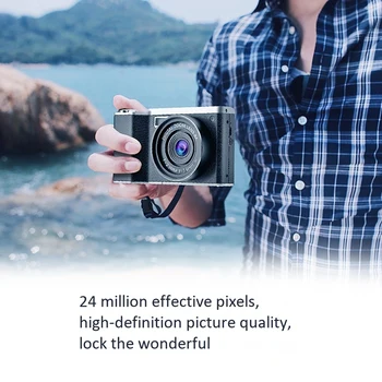 Digitaalkaamera Professionaalne Fotograafia 24 Miljonit Pikslit lainurk HD IPS 4.0 Tolline Vajutage Ekraani DSLR Kaamera Foto