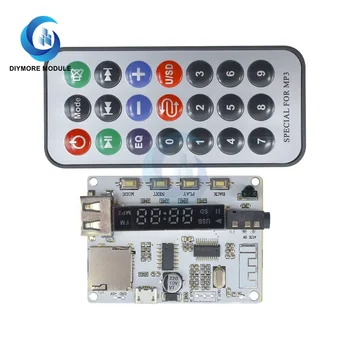 Digitaalne Bluetooth-MP3-Dekooder Juhatuse Heli Moodul FM-Raadio USB/Micro SD TF LCD Ekraan, IR Infrapuna pult