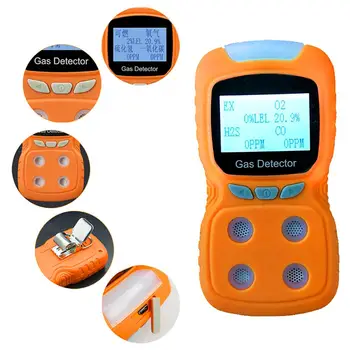 Digitaalne Gaasi Detektor Laetav USB-4 in 1, LCD EX/O2/H2S/CO Toksiliste, Kahjulike Gaaside Kontsentratsiooni Detektor Gaasi Analüsaator Arvesti 178627