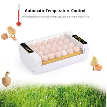 Digitaalne Muna Inkubaator 24 Munad Automaatne Temperatuuri Kontroll Muna Toite Automaatne Kodulindude Hatcher jaoks Kanad, Pardid, Vutid Linnud