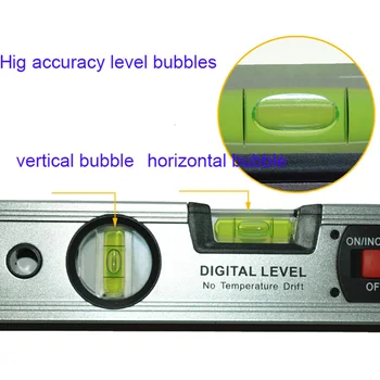 Digitaalne Nurgamõõtjaga Angle Finder Inclinometer elektroonilise Tasandil 360 kraadi koos/ilma Magnetid Tasandil nurk kalle test Valitseja 400mm 1462