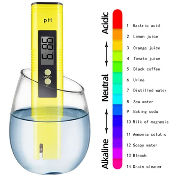 Digitaalne Tester PH-Meeter Vett Veini Uriini Jälgida täpsus 0.01 automaatne kalibreerimine ph 0-14 temp 0-80 ℃ Jaoks Akvaariumi Basseini vee 5361