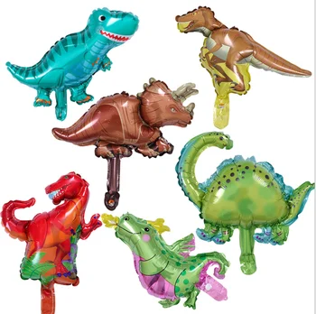 Dinosaurus Alumiinium Film Õhupalli Laste Poole Cartoon Õhupalli Sünnipäeva Teenetemärgi