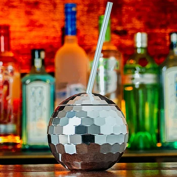 Disko Flash Palli Kokteil Cup Ööklubi Baar Poole Taskulamp Õled Veini Klaasi Joogi Siirup Tee Pudel