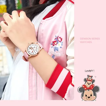 Disney 2021 Ametlik Tüdrukud Käekellad Kvartsist Minnie Mouse Marie Kass Piilupart Donald Armas Casual Õpilane Kingitus Kell Jaapan Liikumine