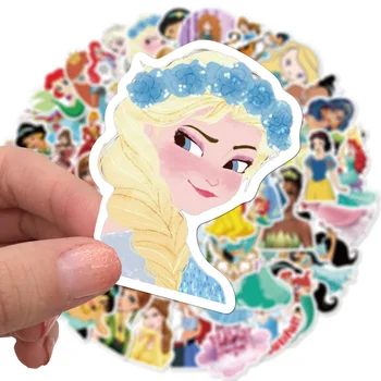 Disney 50/100tk armas Jasmine Printsess Elsa Veekindel Kleebis DIY Graffiti Naljakas Segatud laps Kaunistamiseks Mänguasi Kohver Sülearvuti 7024