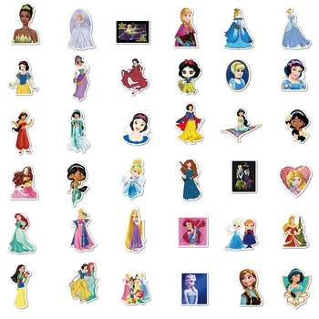 Disney 50/100tk armas Jasmine Printsess Elsa Veekindel Kleebis DIY Graffiti Naljakas Segatud laps Kaunistamiseks Mänguasi Kohver Sülearvuti
